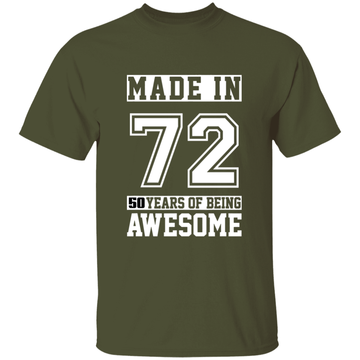 50 Year Old Awesome Since 1972 50th Birthday Gifts Men T-Shirt