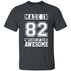 40 Year Old Awesome Since 1982 40th Birthday Gifts Men T-Shirt