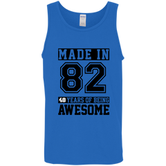 40 Year Old Awesome Since 1982 40th Birthday Gifts Men Cotton Tank Top