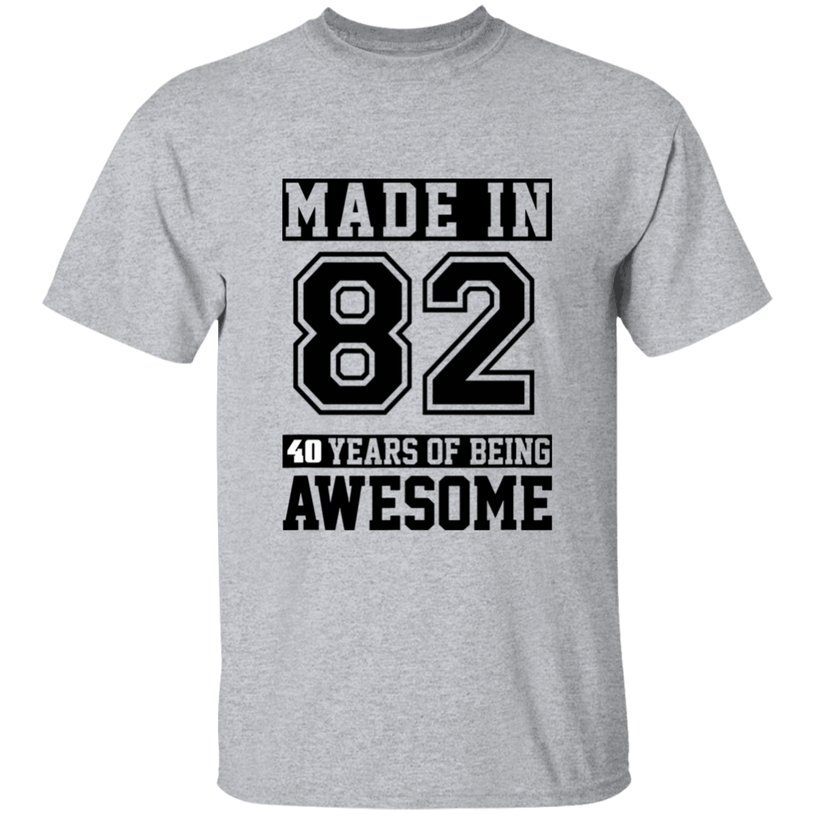 40 Year Old Awesome Since 1982 40th Birthday Gifts Men T-Shirt