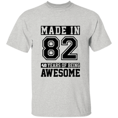 40 Year Old Awesome Since 1982 40th Birthday Gifts Men T-Shirt