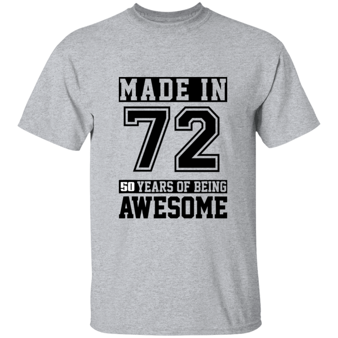 50 Year Old Awesome Since 1972 50th Birthday Gifts Men T-Shirt