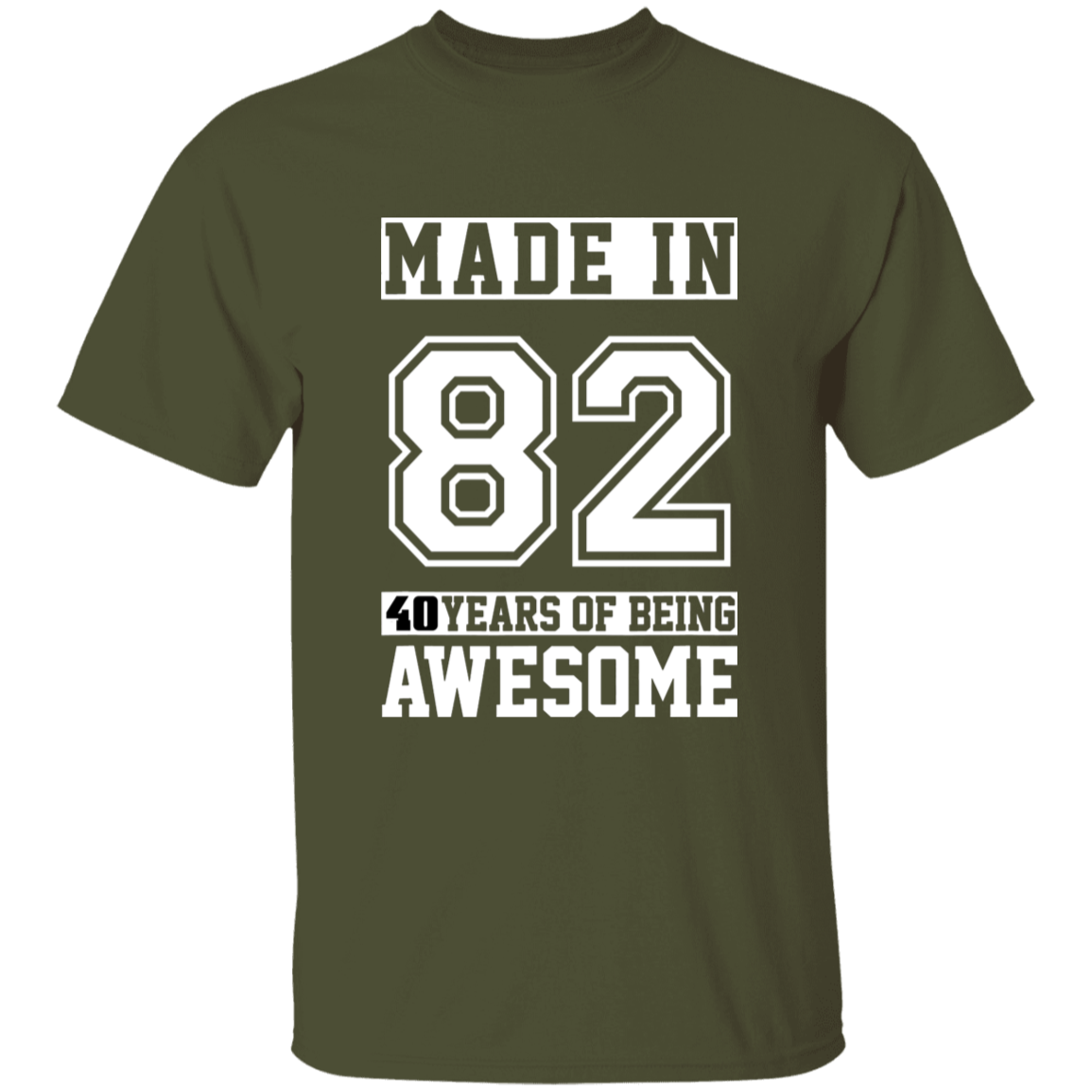 40 Year Old Awesome Since 1982 40th Birthday Gifts Men T-Shirt