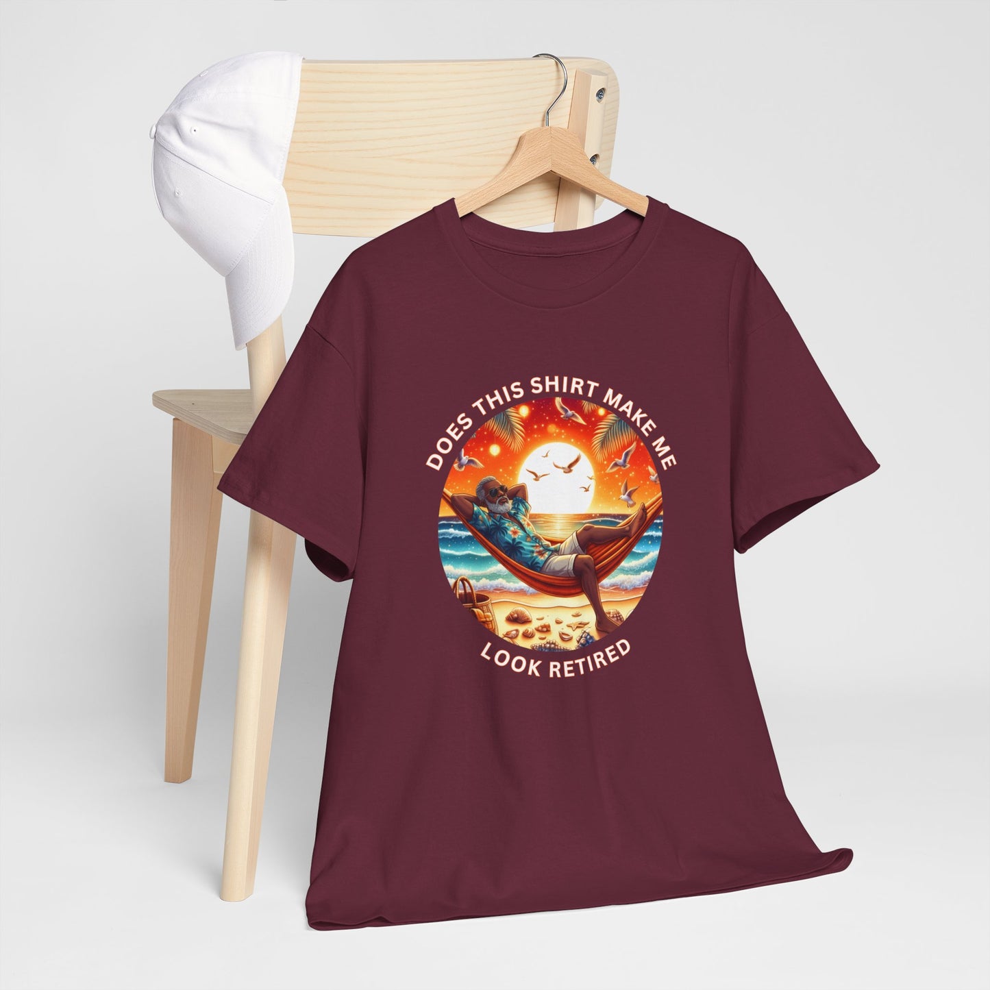 Retired Vibes Tee — "Does This Shirt Make Me Look Retired" Men Humor T-Shirt