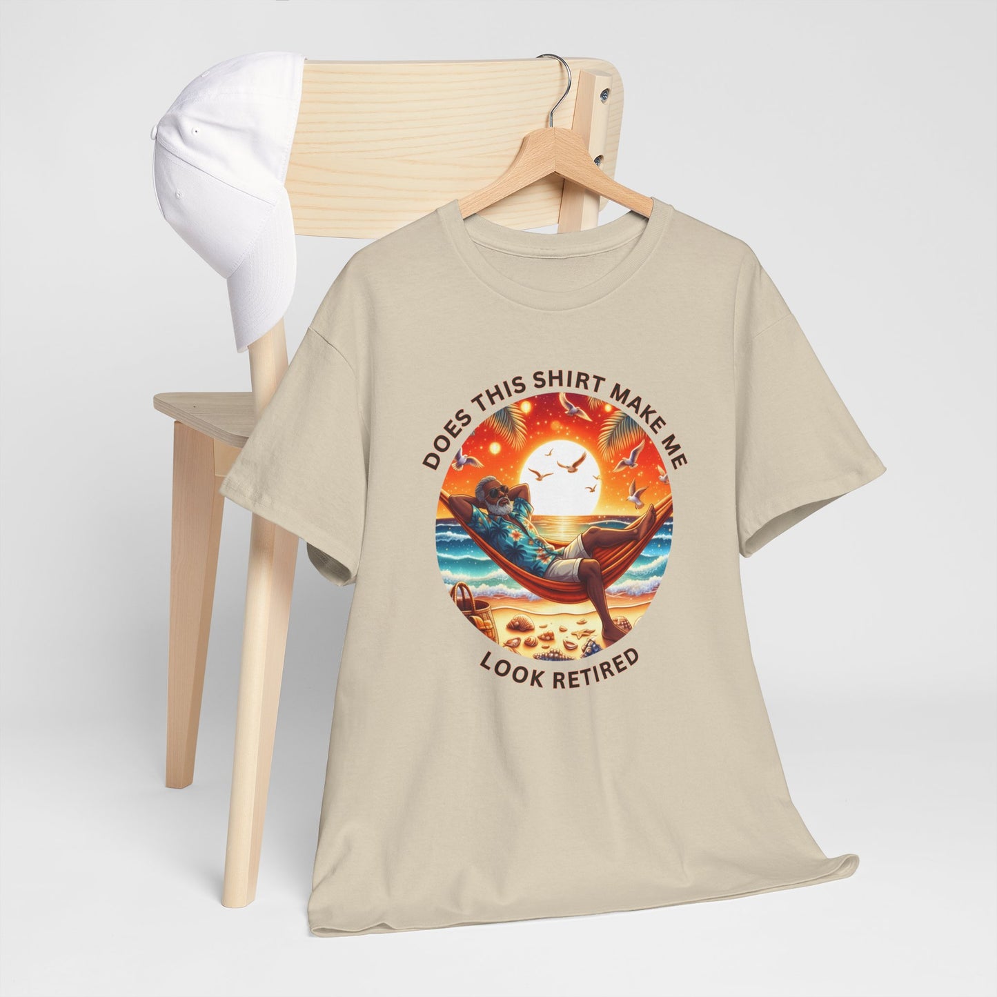 Retired Vibes Tee — "Does This Shirt Make Me Look Retired" Men Humor T-Shirt