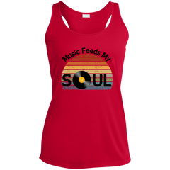 Music Feeds My Soul Ladies' Racerback Tank Top