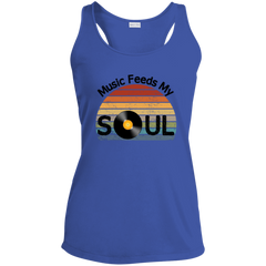 Music Feeds My Soul Ladies' Racerback Tank Top