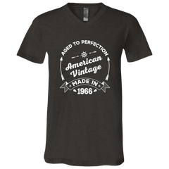 Aged To Perfection Made in 1966 Birthday Gift Unisex SS V-Neck T-Shirt