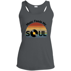 Music Feeds My Soul Ladies' Racerback Tank Top