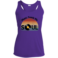 Music Feeds My Soul Ladies' Racerback Tank Top