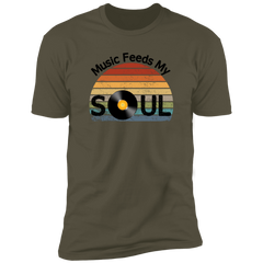 Music Feeds My Soul Premium Short Sleeve T-Shirt