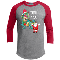 Treerex & Santa (1) YT200 Youth 3/4 Raglan Sleeve Shirt