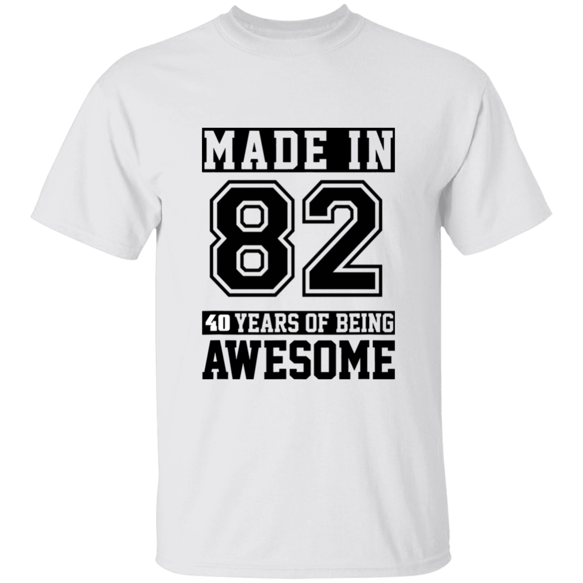 40 Year Old Awesome Since 1982 40th Birthday Gifts Men T-Shirt