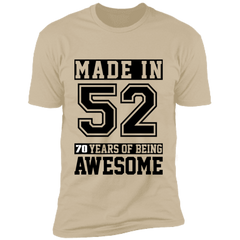 70 Year Old Awesome Since 1952 70th Birthday Gifts Men Premium Short Sleeve T-Shirt