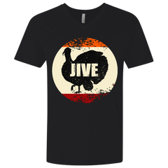 Jive Turkey Funny Thanksgiving Day V-Neck T-Shirt