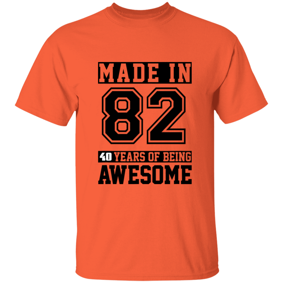 40 Year Old Awesome Since 1982 40th Birthday Gifts Men T-Shirt