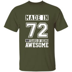 50 Year Old Awesome Since 1972 50th Birthday Gifts Men T-Shirt