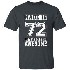 50 Year Old Awesome Since 1972 50th Birthday Gifts Men T-Shirt