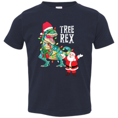 Tree Rex & Santa Toddler Jersey T-Shirt