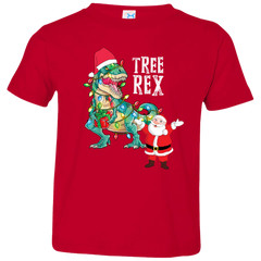 Tree Rex & Santa Toddler Jersey T-Shirt