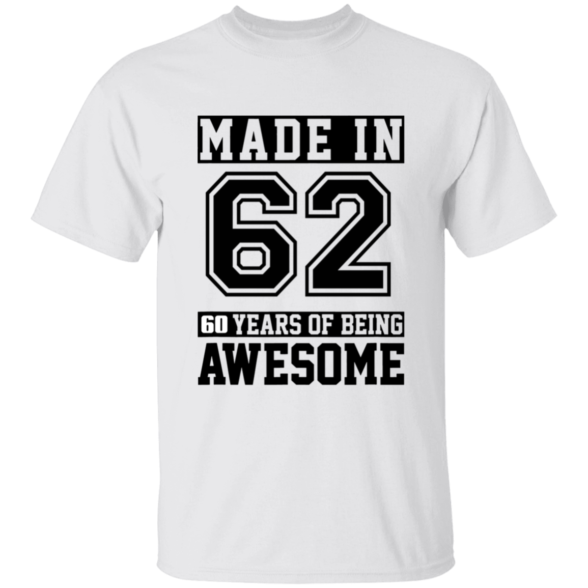 60 Year Old Awesome Since 1962 60th Birthday Gifts Men T-Shirt