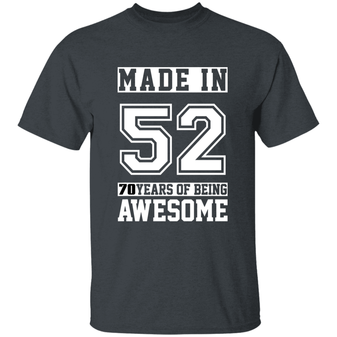 70 Year Old Awesome Since 1952 70th Birthday Gifts Men T-Shirt