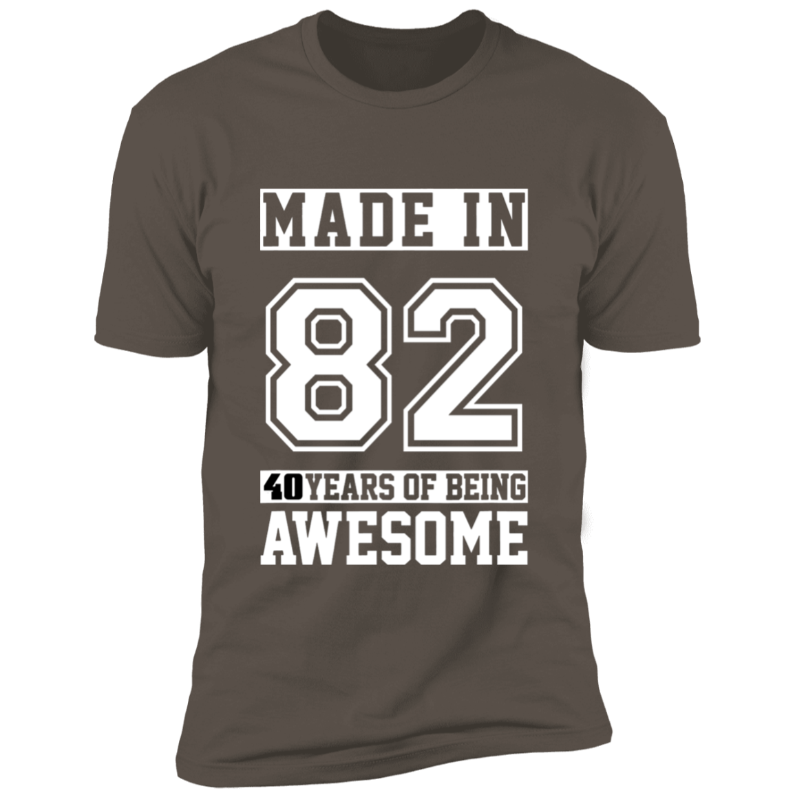 40 Year Old Awesome Since 1982 40th Birthday Gifts Men Premium Short Sleeve T-Shirt