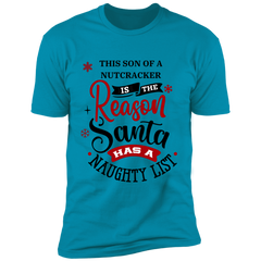 Son Of A Nutcracker Funny Christmas Premium Short Sleeve T-Shirt