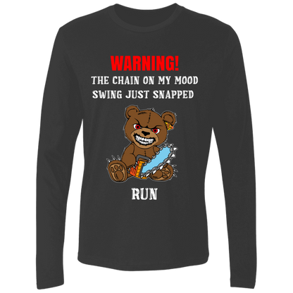 The Chain On My Mood Swing Just Snapped Run Funny Men's Premium LS T-Shirt