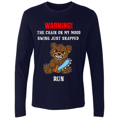 The Chain On My Mood Swing Just Snapped Run Funny Men's Premium LS T-Shirt