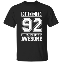 30 Year Old Awesome Since 1992 30th Birthday Gifts Men T-Shirt