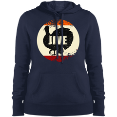 Jive Turkey Funny Thanksgiving Day Ladies' Pullover Hoodie