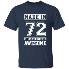 50 Year Old Awesome Since 1972 50th Birthday Gifts Men T-Shirt