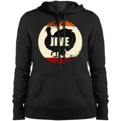 Jive Turkey Funny Thanksgiving Day Ladies' Pullover Hoodie