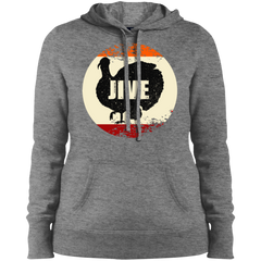 Jive Turkey Funny Thanksgiving Day Ladies' Pullover Hoodie