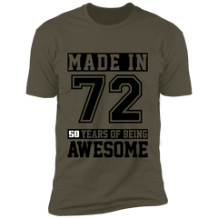 50 Year Old Awesome Since 1972 50th Birthday Gifts Men Premium Short Sleeve T-Shirt