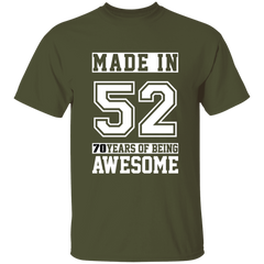 70 Year Old Awesome Since 1952 70th Birthday Gifts Men T-Shirt