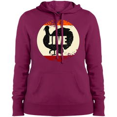 Jive Turkey Funny Thanksgiving Day Ladies' Pullover Hoodie