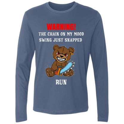 The Chain On My Mood Swing Just Snapped Run Funny Men's Premium LS T-Shirt