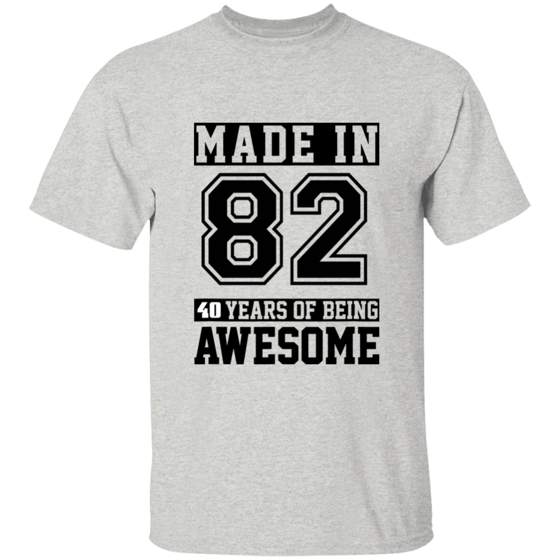 40 Year Old Awesome Since 1982 40th Birthday Gifts Men T-Shirt