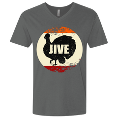 Jive Turkey Funny Thanksgiving Day V-Neck T-Shirt