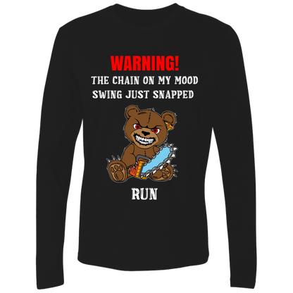 The Chain On My Mood Swing Just Snapped Run Funny Men's Premium LS T-Shirt