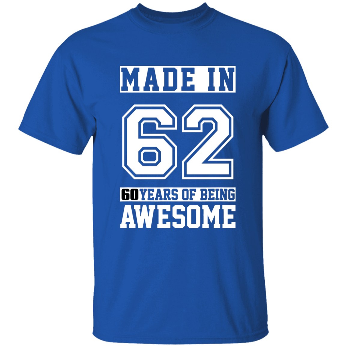 60 Year Old Awesome Since 1962 60th Birthday Gifts Men T-Shirt