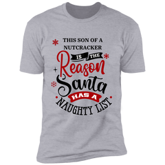 Son Of A Nutcracker Funny Christmas Premium Short Sleeve T-Shirt