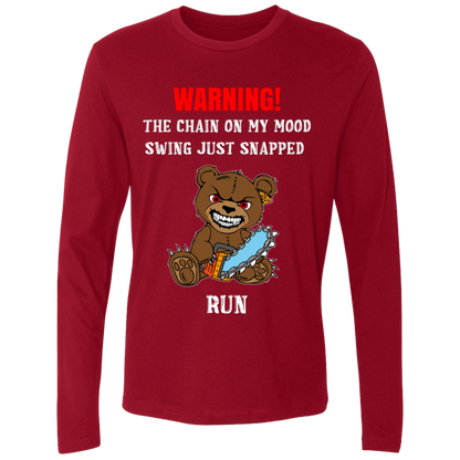 The Chain On My Mood Swing Just Snapped Run Funny Men's Premium LS T-Shirt