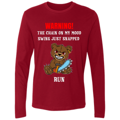 The Chain On My Mood Swing Just Snapped Run Funny Men's Premium LS T-Shirt