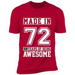 50 Year Old Awesome Since 1972 50th Birthday Gifts Men Premium Short Sleeve T-Shirt