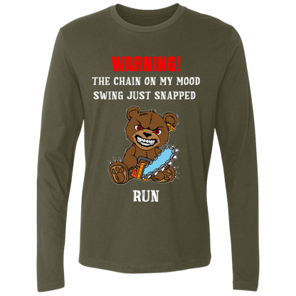The Chain On My Mood Swing Just Snapped Run Funny Men's Premium LS T-Shirt