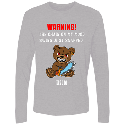 The Chain On My Mood Swing Just Snapped Run Funny Men's Premium LS T-Shirt